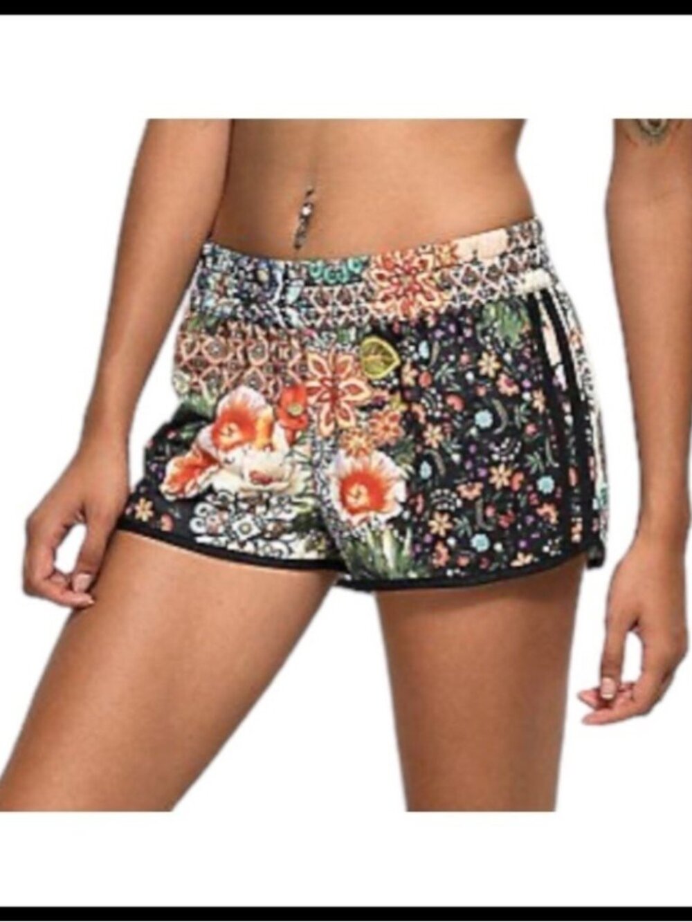 Adidas x Farm Rio Jardim Agharta Floral Firebird Shorts Size L Large UK 18